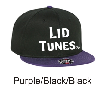 Lid Tunes Purple Black Black Cap